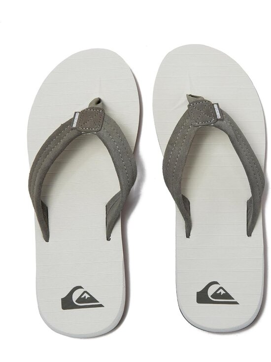 Men\'s Grey White Suede Flip Flops Arch Support Athletic Sandals Thong Casual main image 6